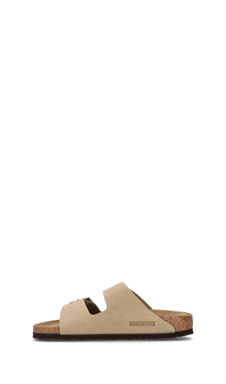 BIRKENSTOCK Ciabatta uomo marrone in pelle