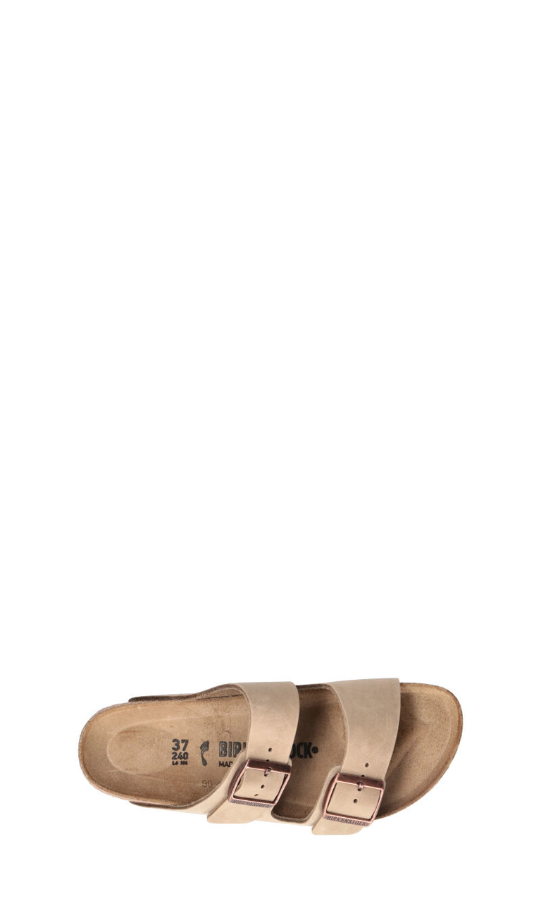 BIRKENSTOCK Ciabatta uomo marrone in pelle