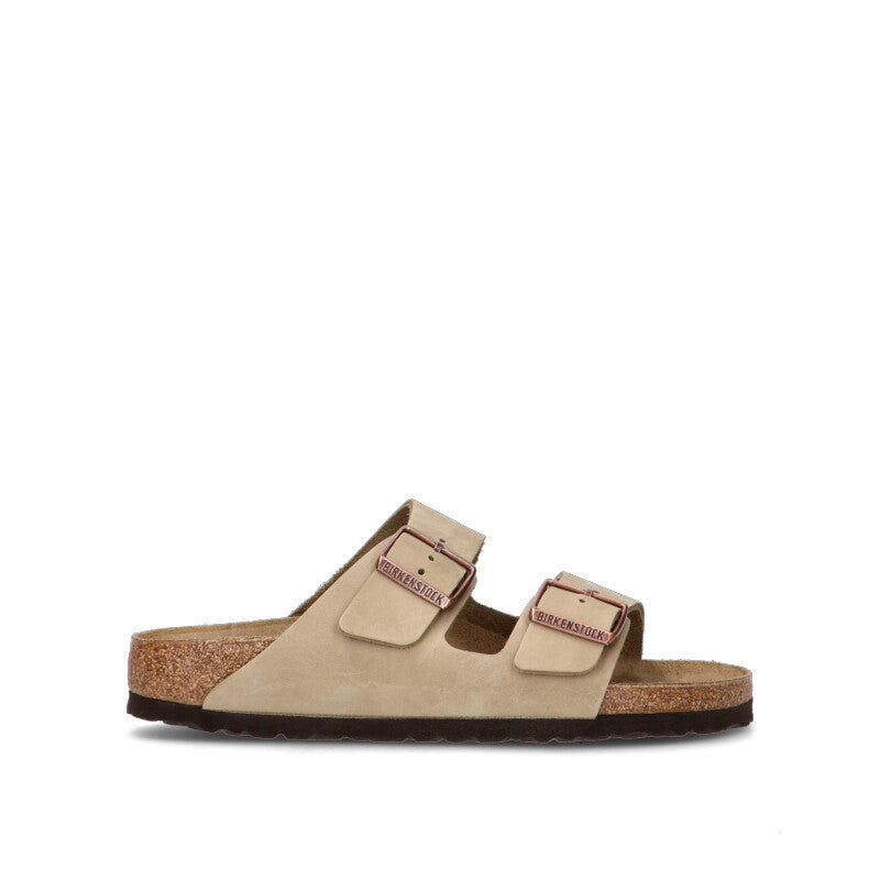 BIRKENSTOCK Ciabatta uomo marrone in pelle