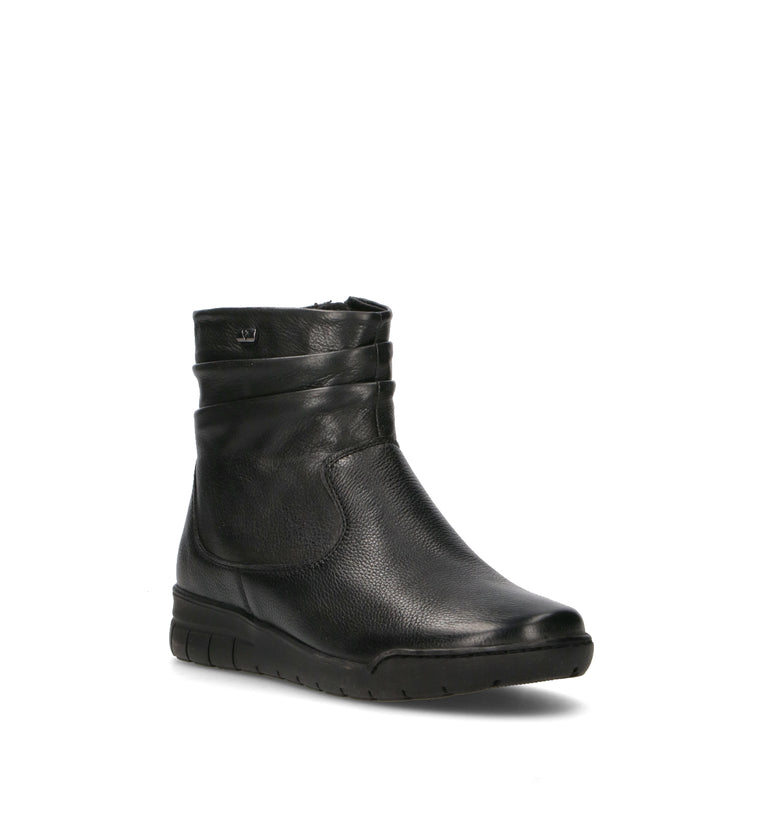 VALLEVERDE Tronchetto donna nero in pelle