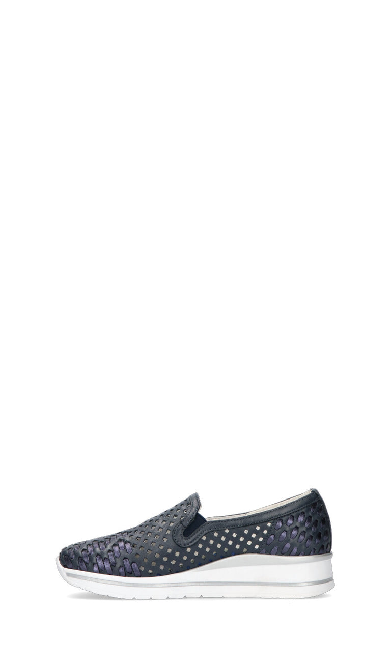 VALLEVERDE Scarpa comfort donna blu in pelle