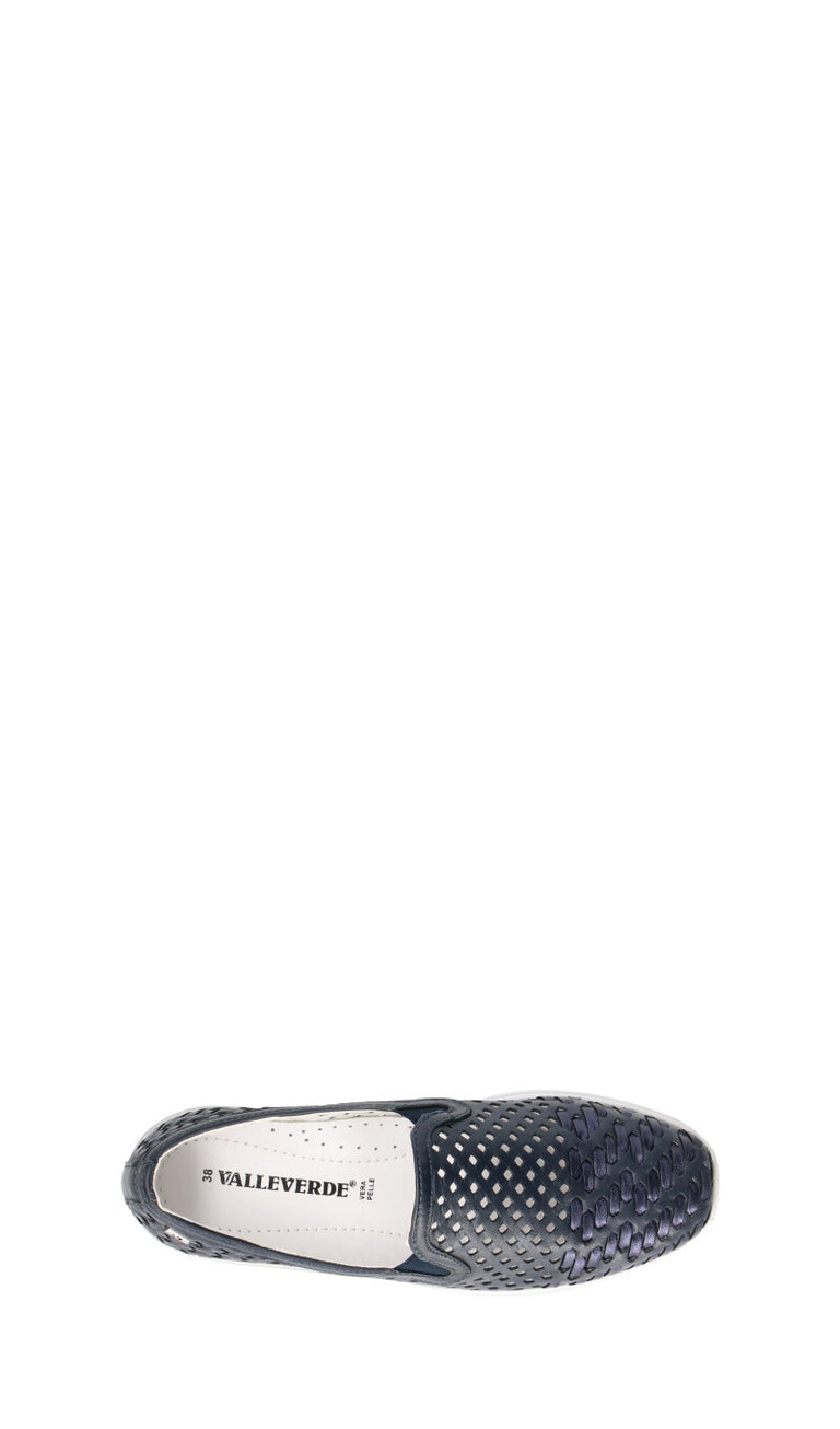 VALLEVERDE Scarpa comfort donna blu in pelle