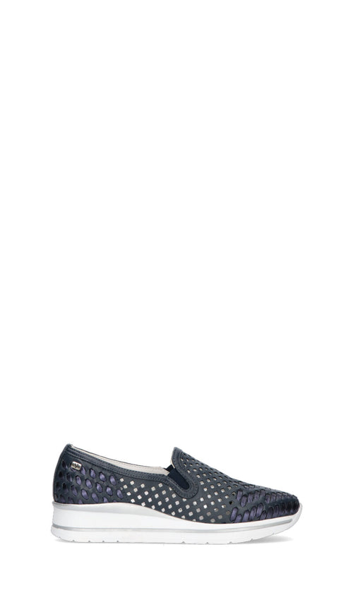 VALLEVERDE Scarpa comfort donna blu in pelle