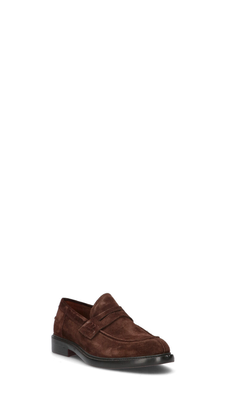 GRAFIA Mocassino uomo marrone in suede
