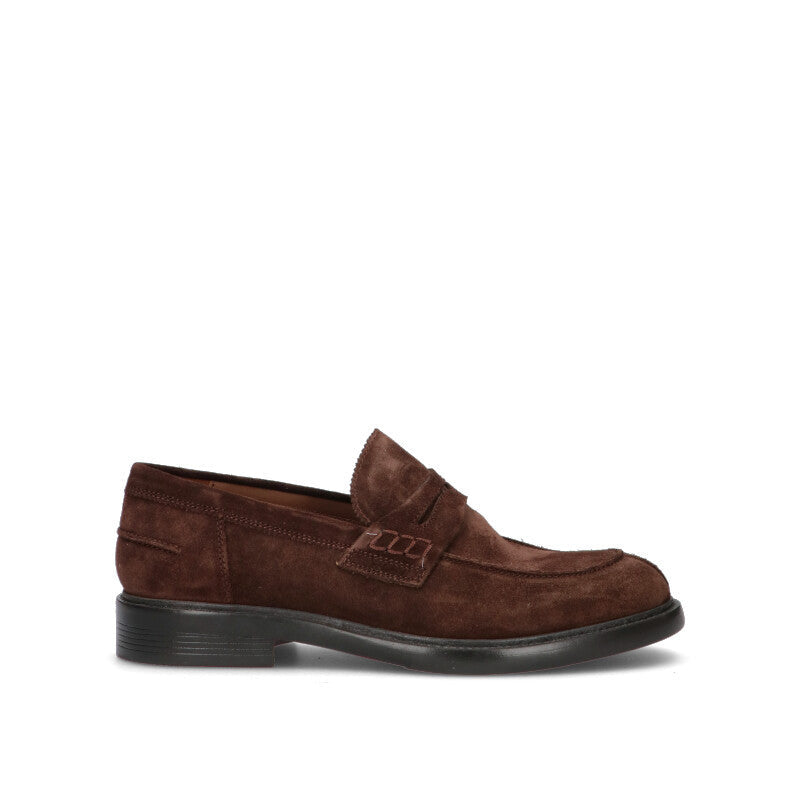 GRAFIA Mocassino uomo marrone in suede