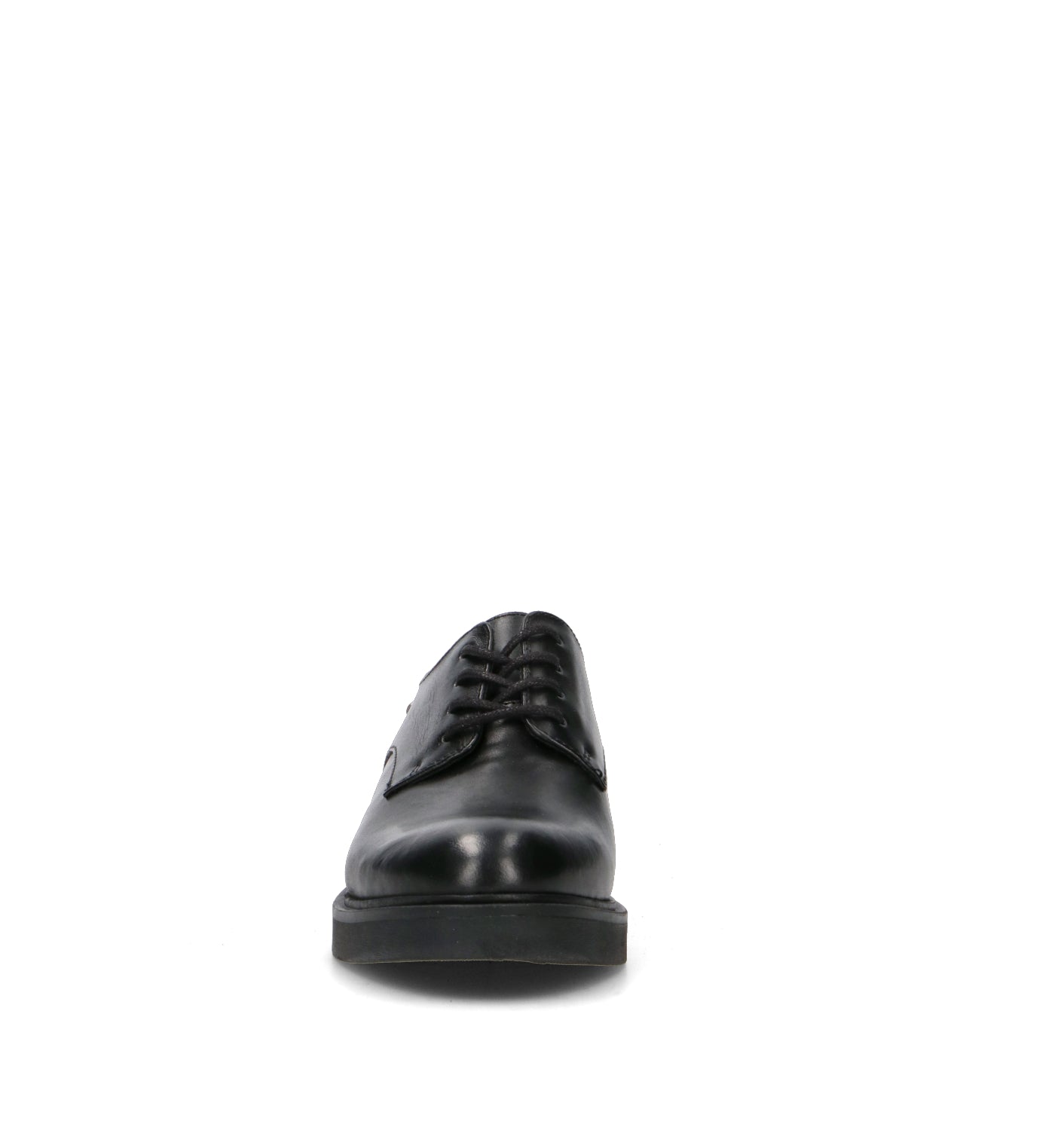 VALLEVERDE Stringata donna nera in pelle