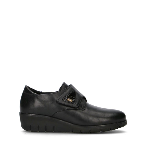 VALLEVERDE Scarpa comfort donna nera in pelle