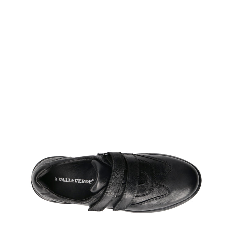 VALLEVERDE Sneakers uomo nera in pelle