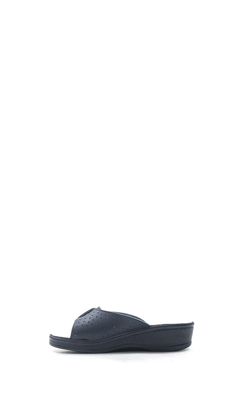 SANITAL LIGHT ANTI-SHOCK Ciabatta donna blu in pelle