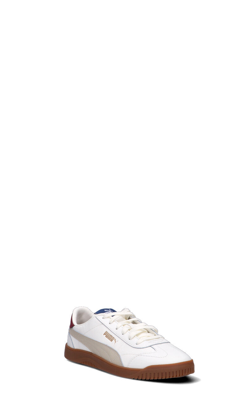PUMA CLUB 5V5 Sneaker uomo bianca/beige/rossa in pelle