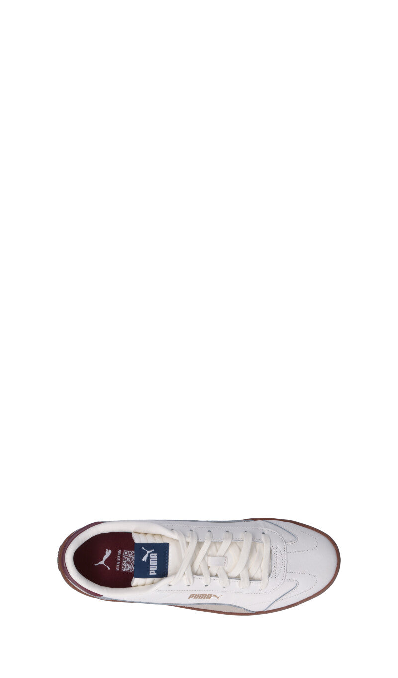 PUMA CLUB 5V5 Sneaker uomo bianca/beige/rossa in pelle