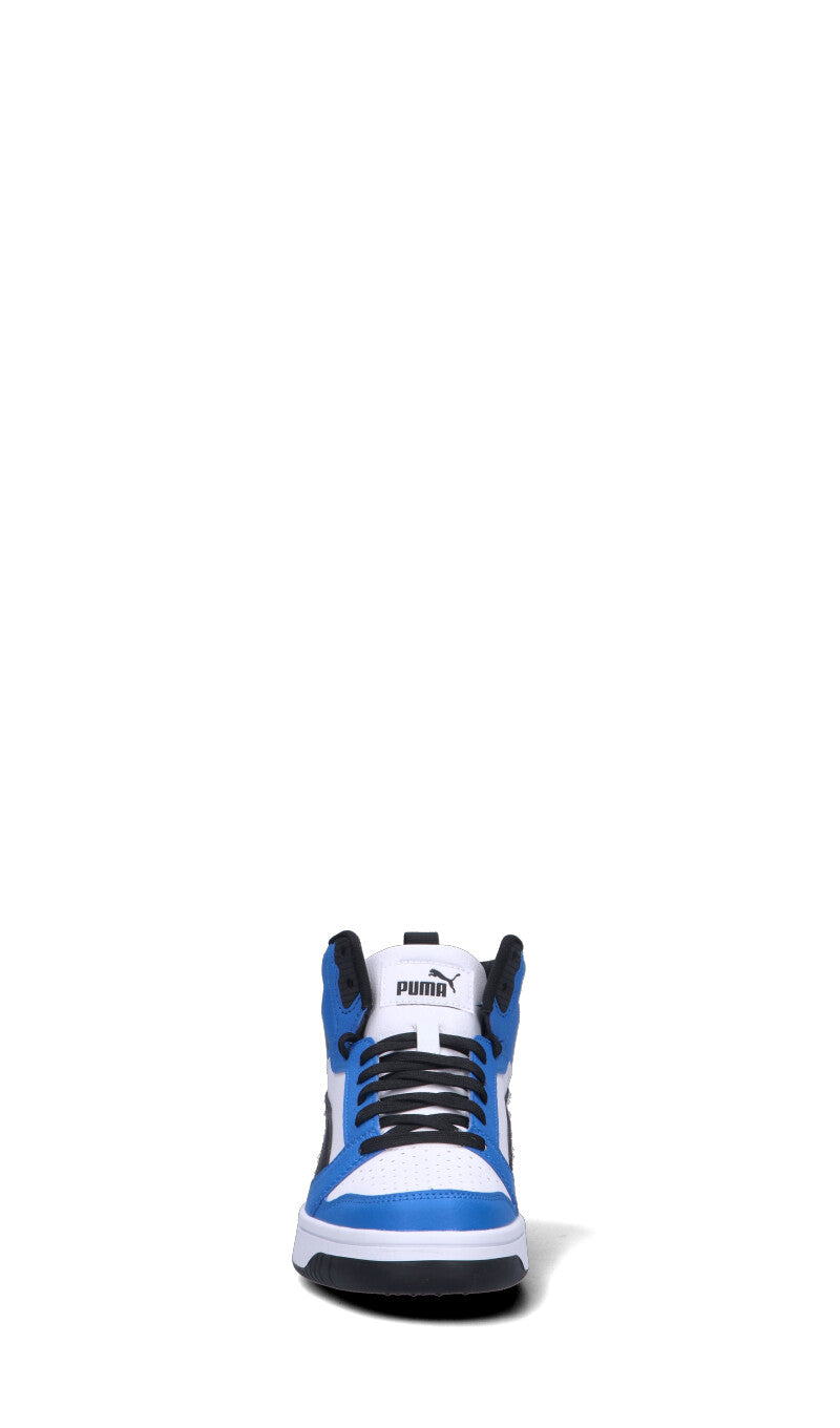 PUMA - REBOUND V6 MID JR Sneaker ragazzo bianca/blu/nera