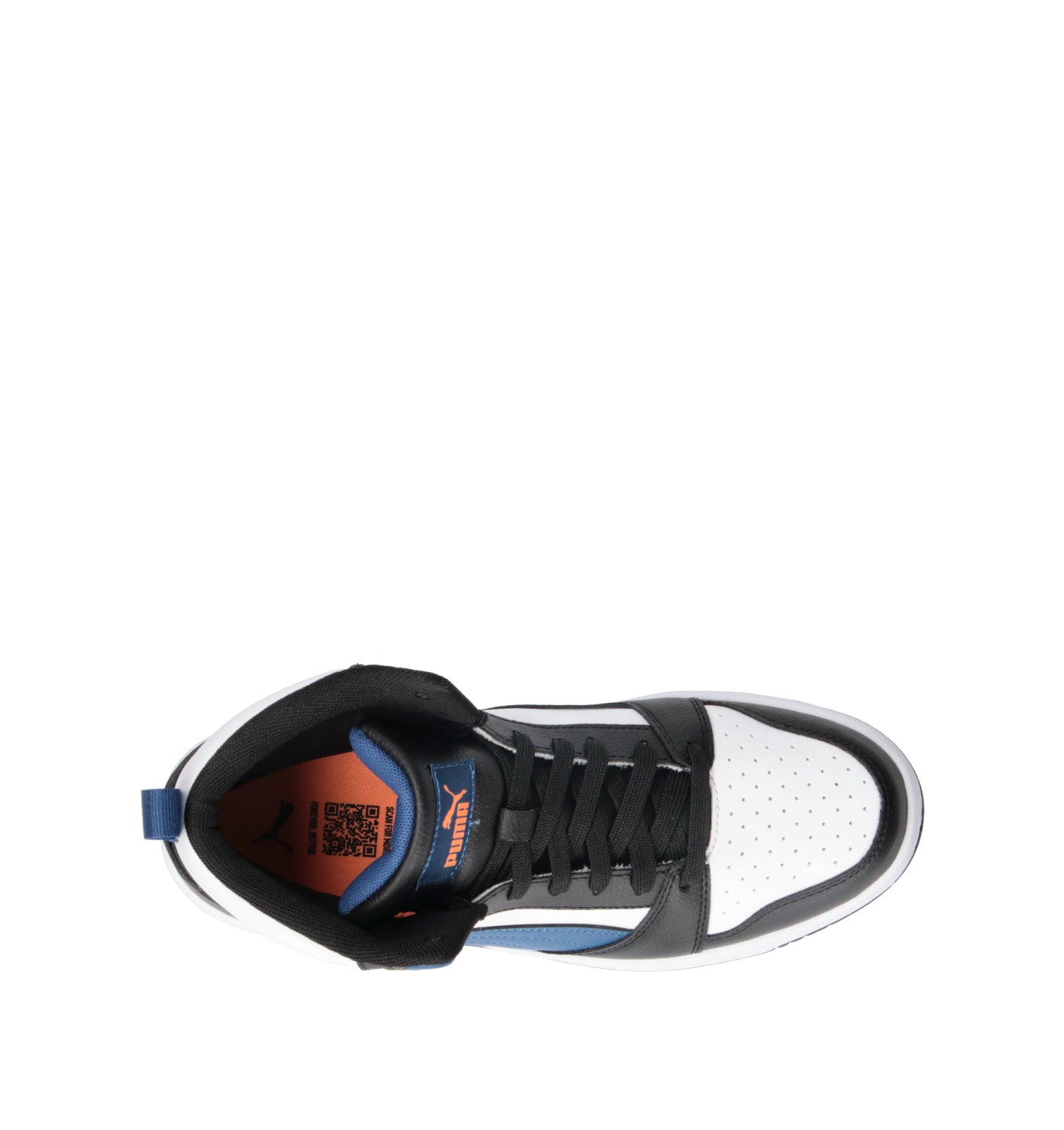 PUMA REBOUND V6 MID JR Sneaker ragazzo bianca/nera