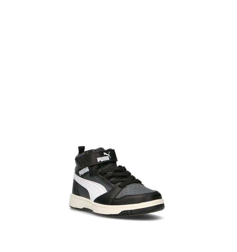 PUMA REBOUND V6 MID AC + PS Sneaker bimbo nera/bianca