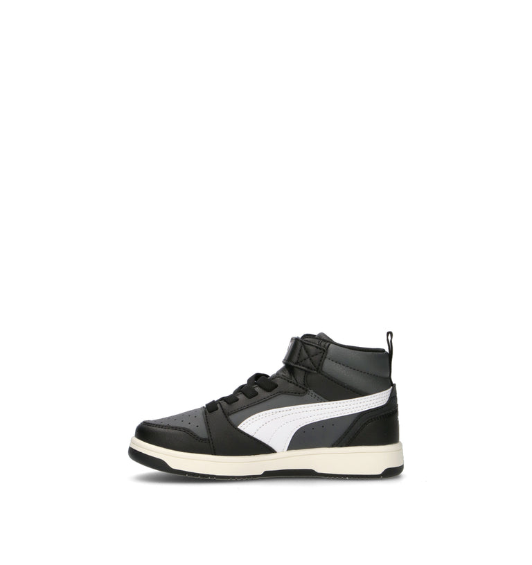 PUMA REBOUND V6 MID AC + PS Sneaker bimbo nera/bianca