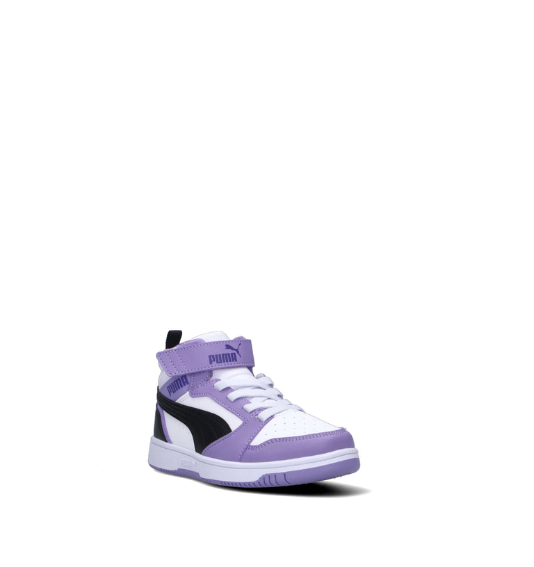 PUMA REBOUND V6 MID AC + PS Sneaker bimba bianca/lilla