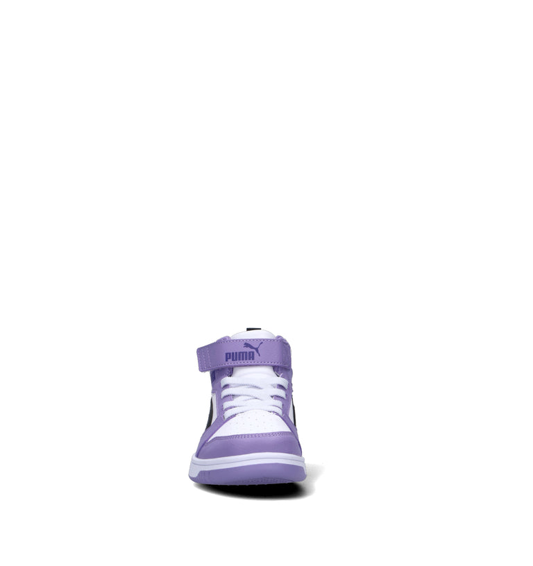 PUMA REBOUND V6 MID AC + PS Sneaker bimba bianca/lilla