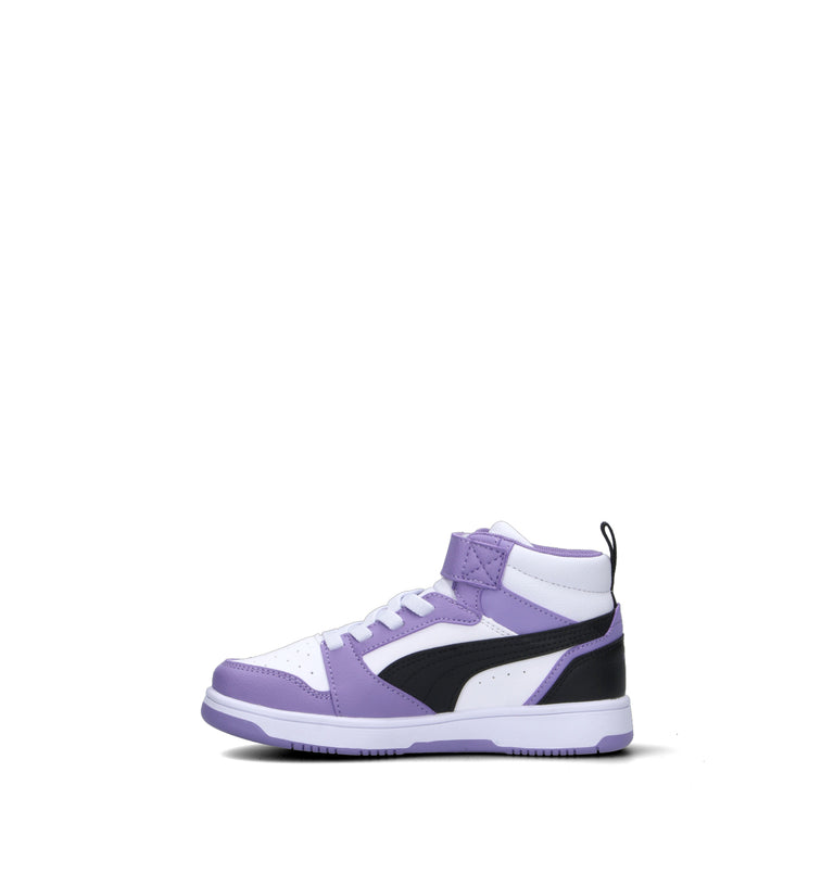 PUMA REBOUND V6 MID AC + PS Sneaker bimba bianca/lilla