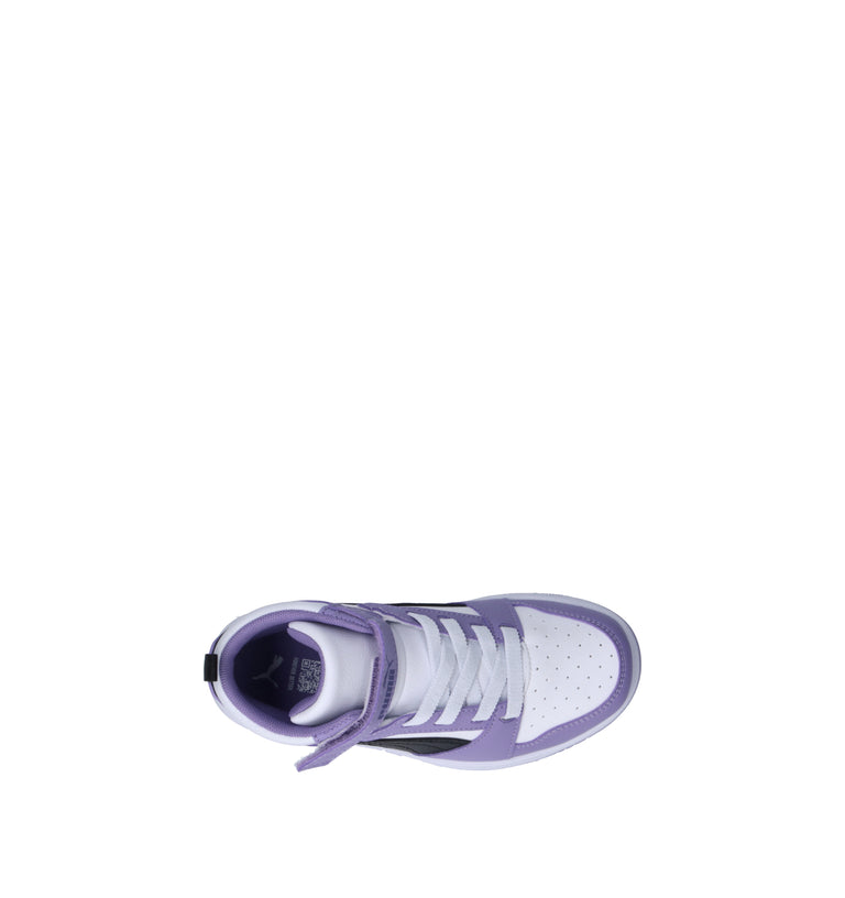 PUMA REBOUND V6 MID AC + PS Sneaker bimba bianca/lilla