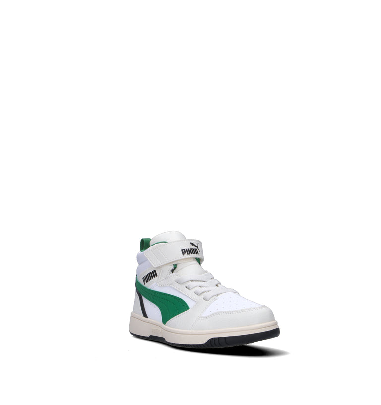 PUMA REBOUND V6 MID AC + PS Sneaker bimbo bianca/verde