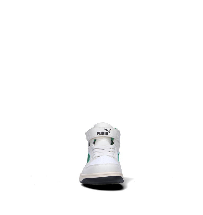 PUMA REBOUND V6 MID AC + PS Sneaker bimbo bianca/verde