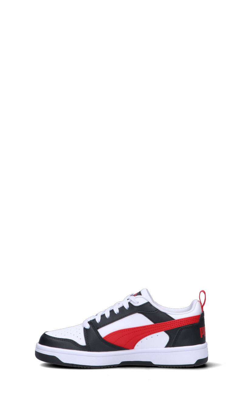 PUMA Sneaker ragazzo bianca/nera/rossa