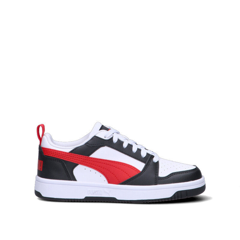 PUMA Sneaker ragazzo bianca/nera/rossa