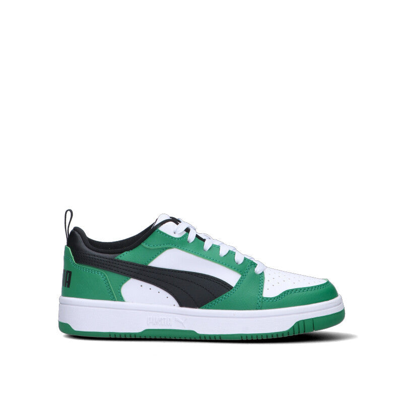 PUMA - REBOUND V6 LO JR Sneaker ragazzo bianca/verde