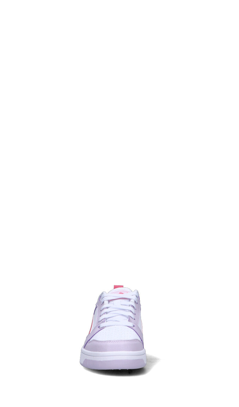 PUMA REBPOUND V6 LO JR Sneaker ragazza bianca/rosa
