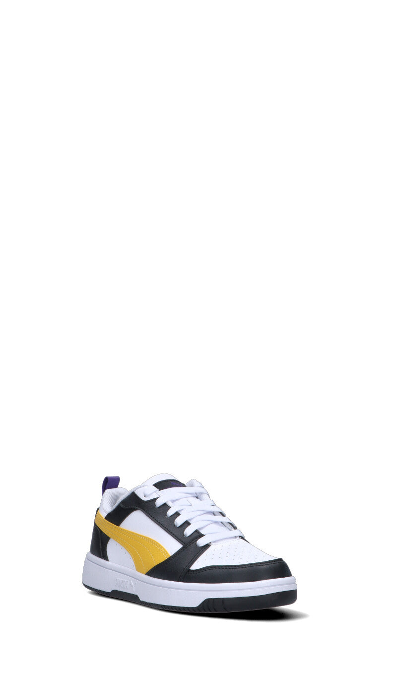PUMA REBPOUND V6 LO JR Sneaker ragazzo bianca/nera