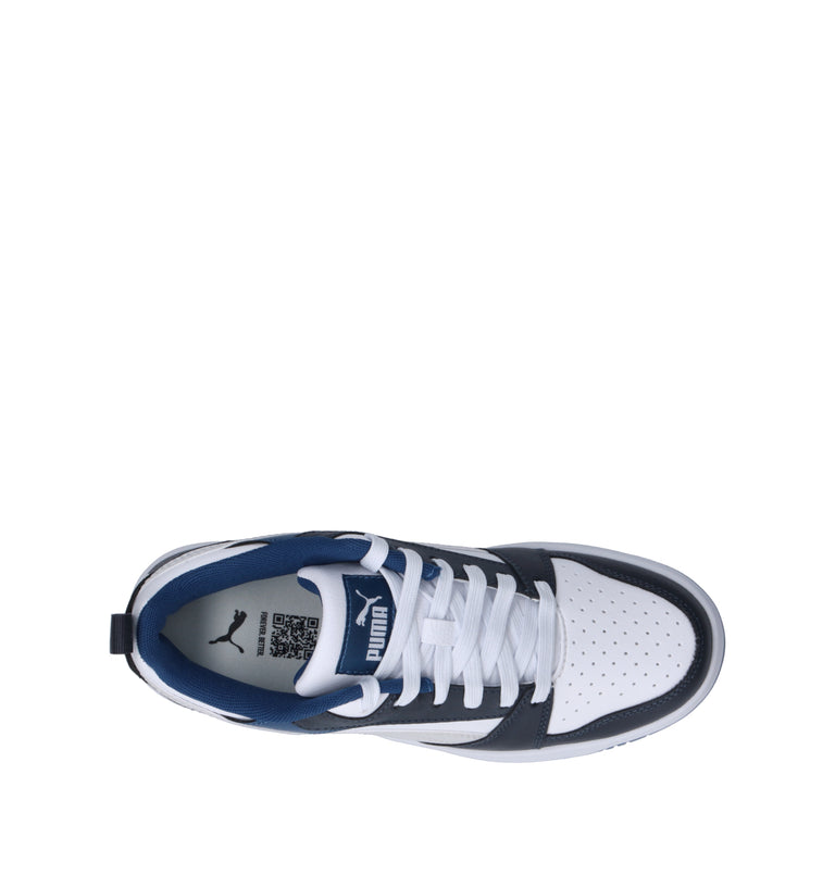 PUMA REBOUND V6 LO JR Sneaker ragazzo bianca/blu