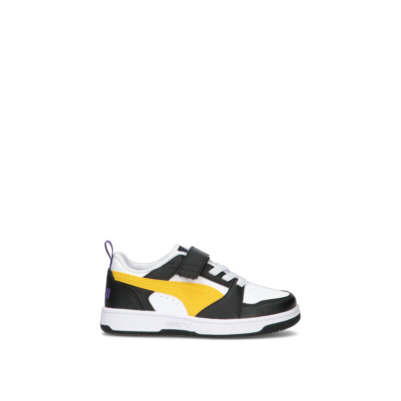 PUMA REBOUND V6 LO AC + INF Sneaker bimbo bianca/nera