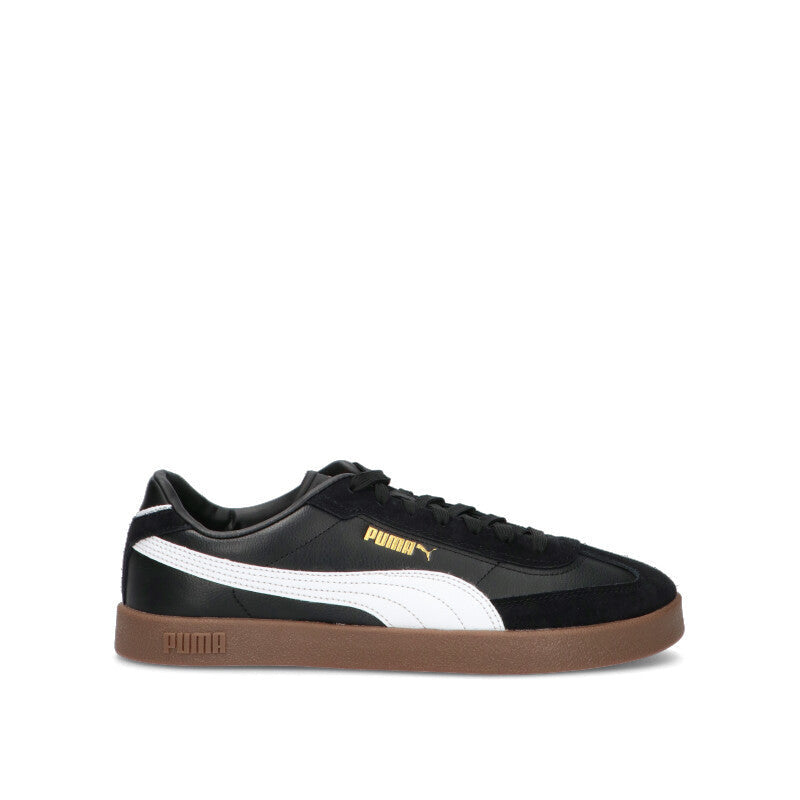 PUMA CLUB II ERA Sneaker uomo nera e bianca in pelle