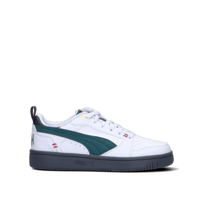 PUMA - REBOUND V6 LO MID 90S JR Sneaker ragazzo bianca/ottanio