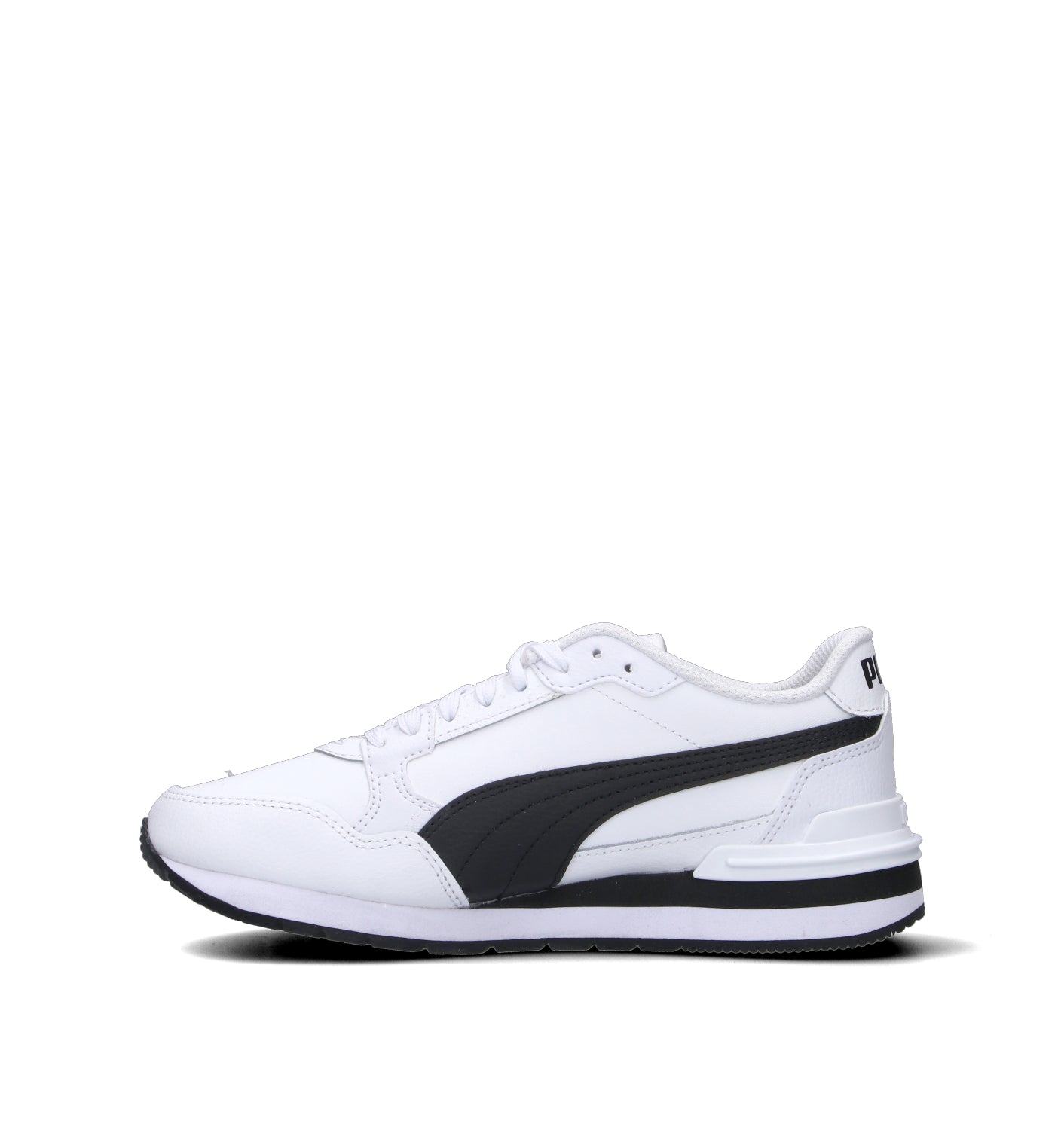 PUMA ST RUNNER V4 L JR Sneaker ragazzo bianca/nera in pelle