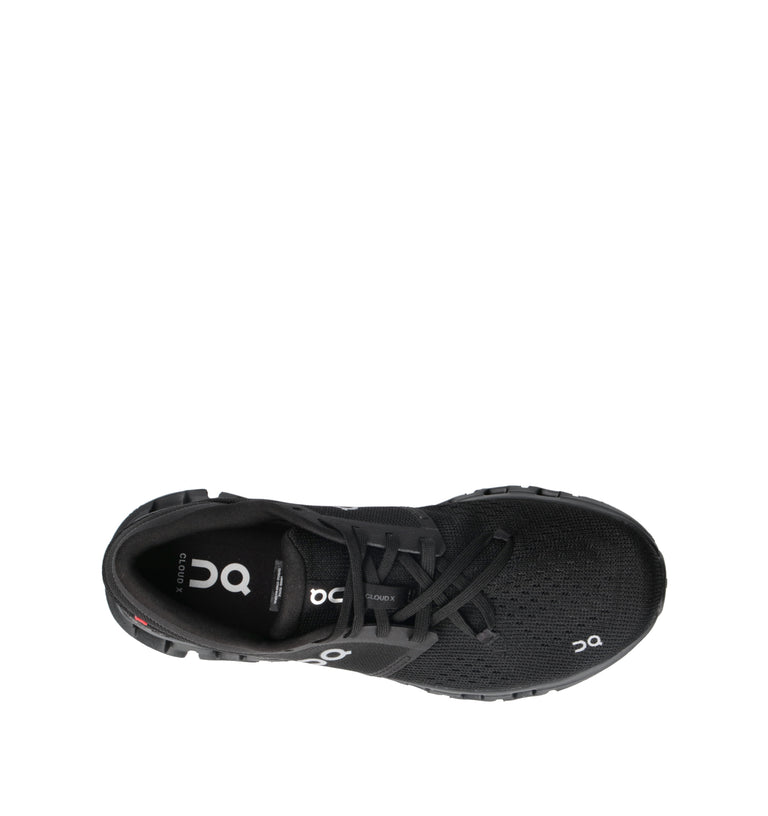 ON CLOUD X 4 Scarpa running uomo nera