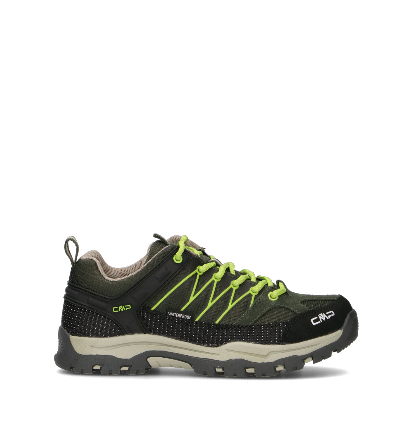 CMP Scarpa trekking ragazzo verde/nera waterproof