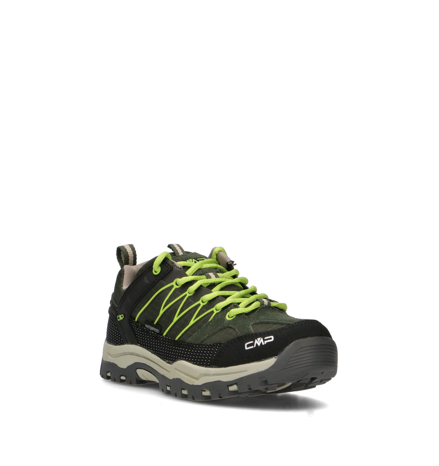 CMP Scarpa trekking ragazzo verde/nera waterproof