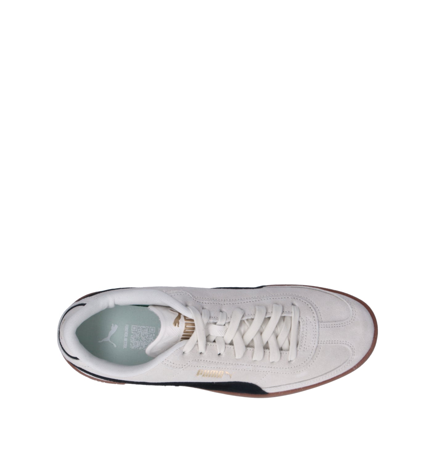 PUMA CLUB II ERA Sneaker uomo bianca/nera in suede
