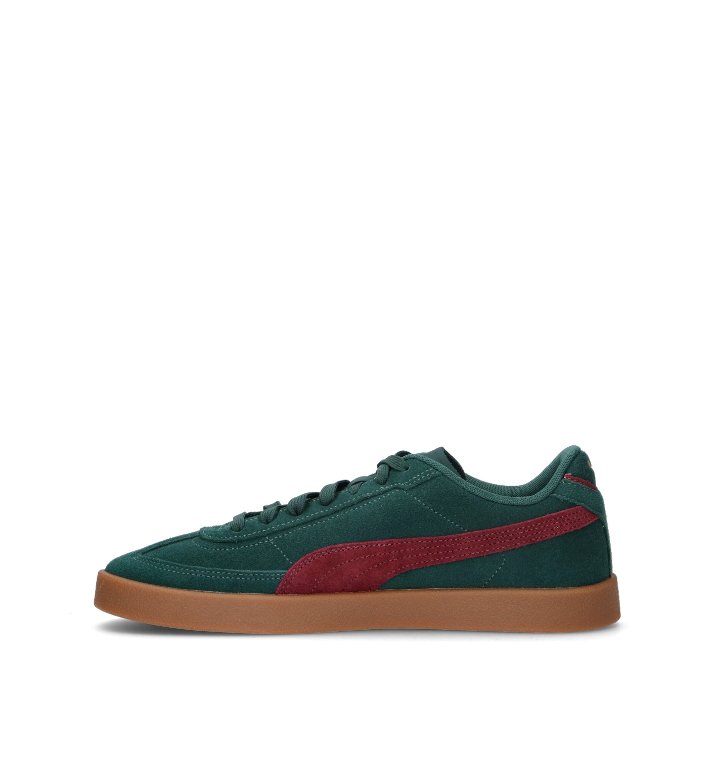 PUMA CLUB II ERA Sneaker uomo verde/rossa in suede