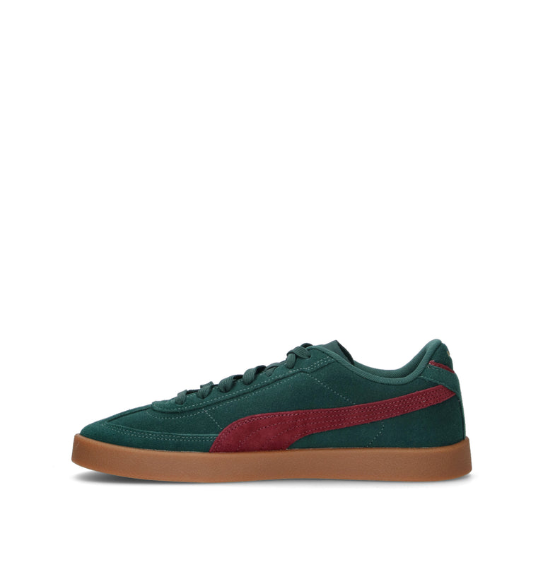 PUMA CLUB II ERA Sneaker uomo verde/rossa in suede