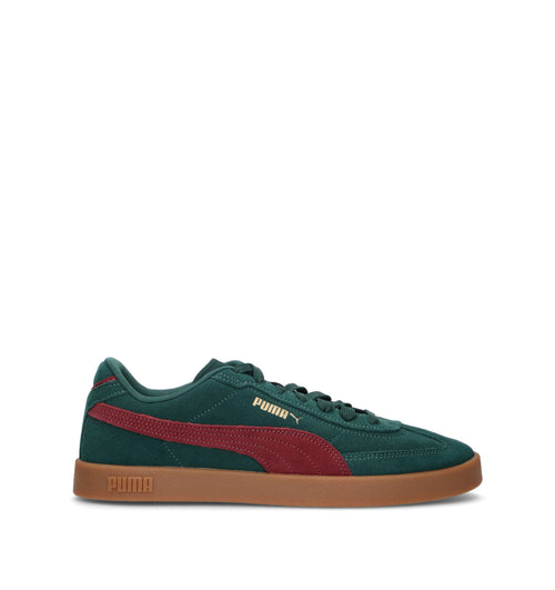 PUMA CLUB II ERA Sneaker uomo verde/rossa in suede