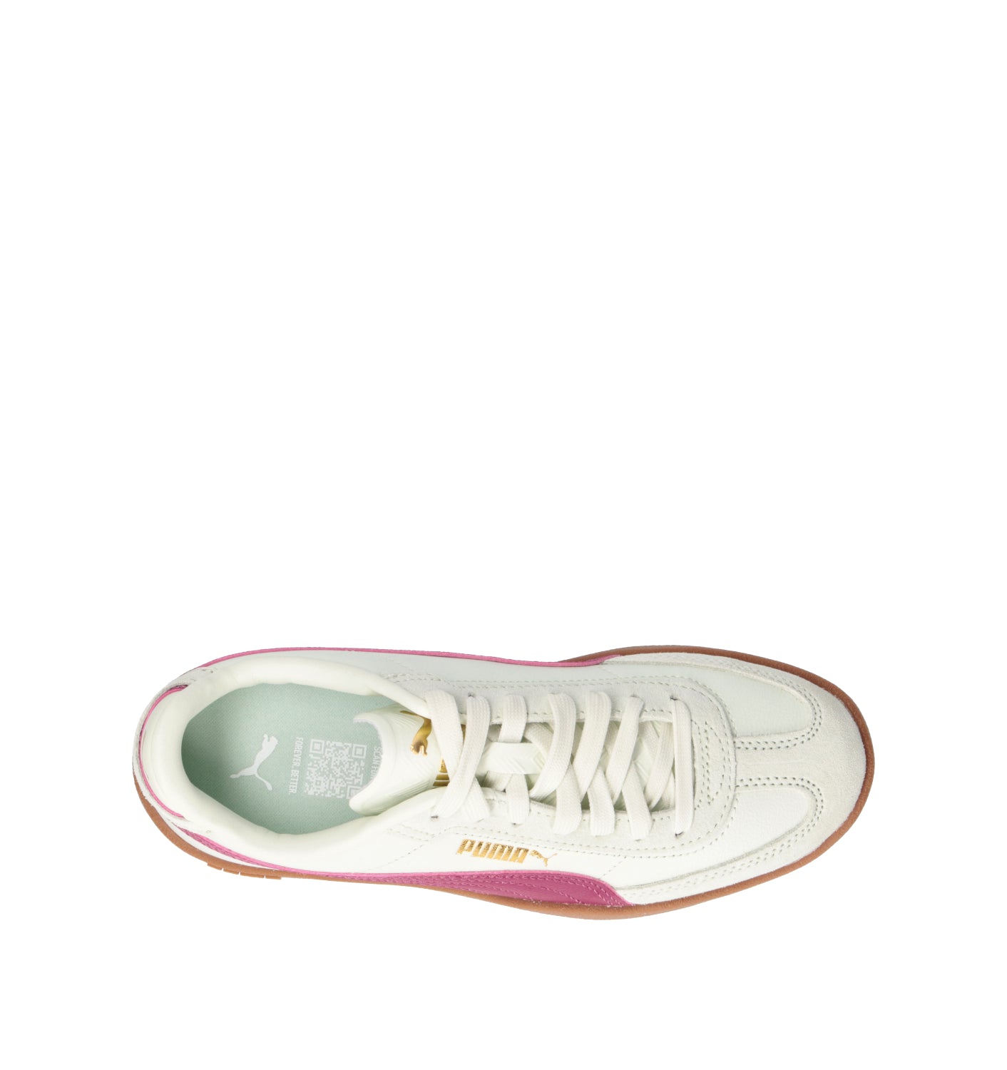 PUMA CLUB II ERA JR Sneaker ragazza panna/viola in suede