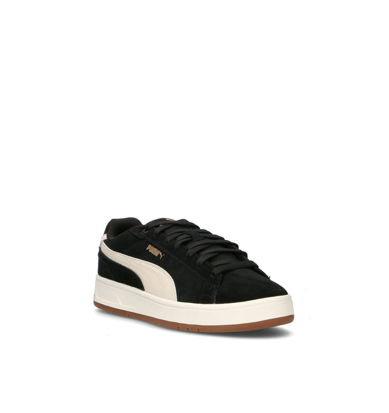 PUMA COURT CLASSICO SD Sneaker uomo nera/bianca in suede