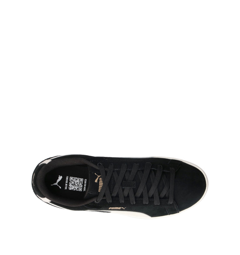 PUMA COURT CLASSICO SD Sneaker uomo nera/bianca in suede