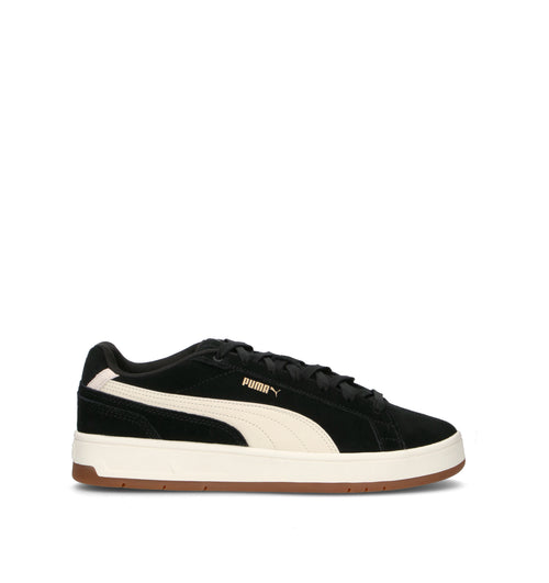 PUMA COURT CLASSICO SD Sneaker uomo nera/bianca in suede