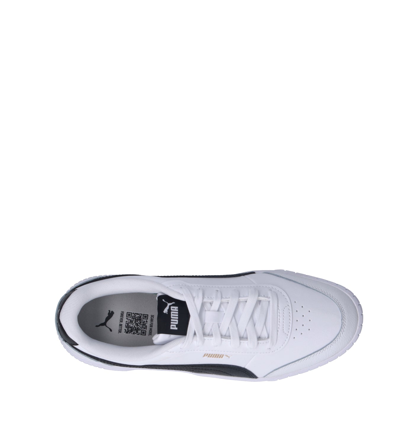 PUMA CARINA MIA Sneaker donna bianca/nera in pelle