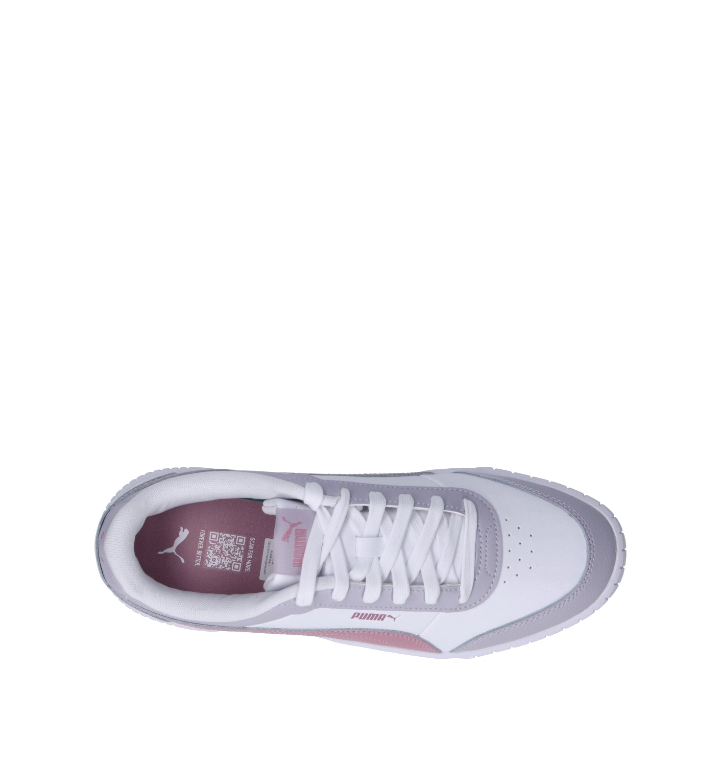 PUMA CARINA MIA Sneaker donna bianca/lilla in pelle