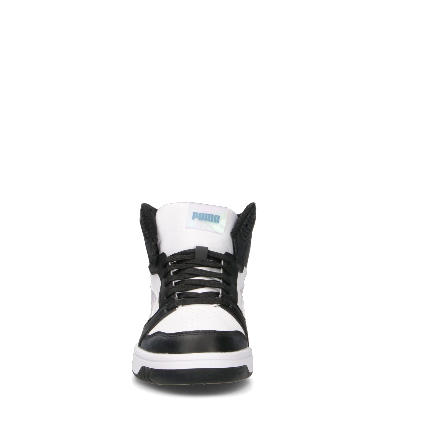 PUMA REBOUND V6 MID SPACE BELLE JR Sneaker ragazza bianca/nera