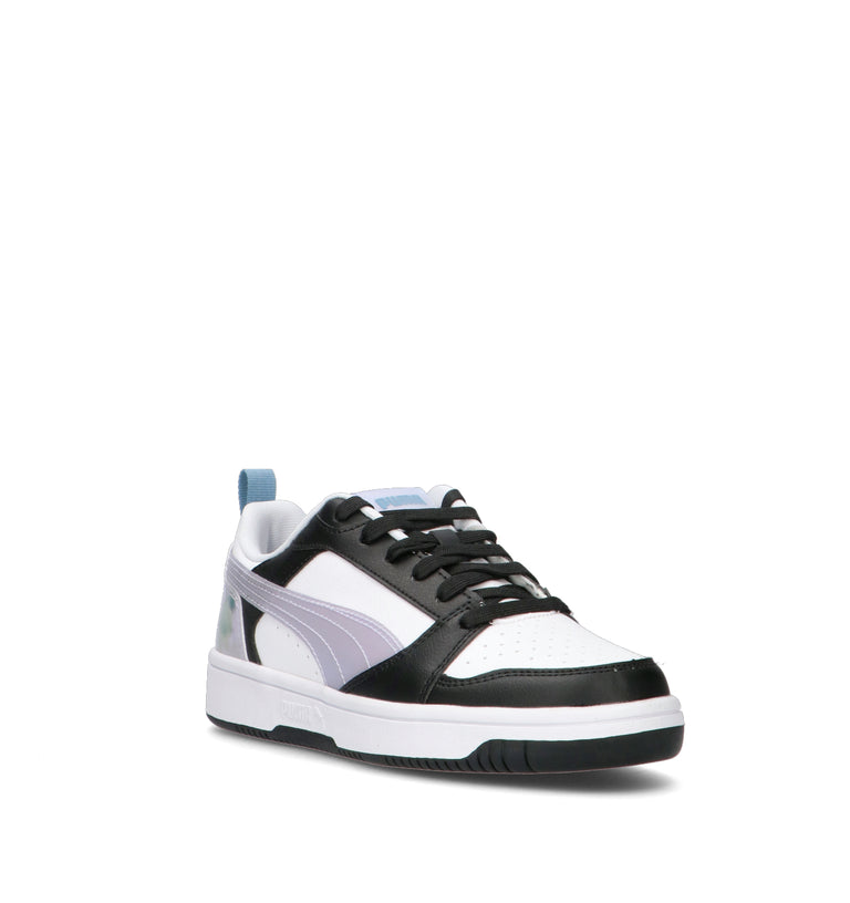 PUMA REBOUND V6 LO SPACE BELLE JR Sneaker ragazzo bianca/nera